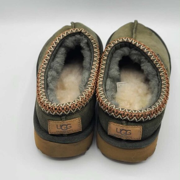 UGG Tasman slippers in Olive Green Suede & Shearling size 8 - Picture 8 of 11